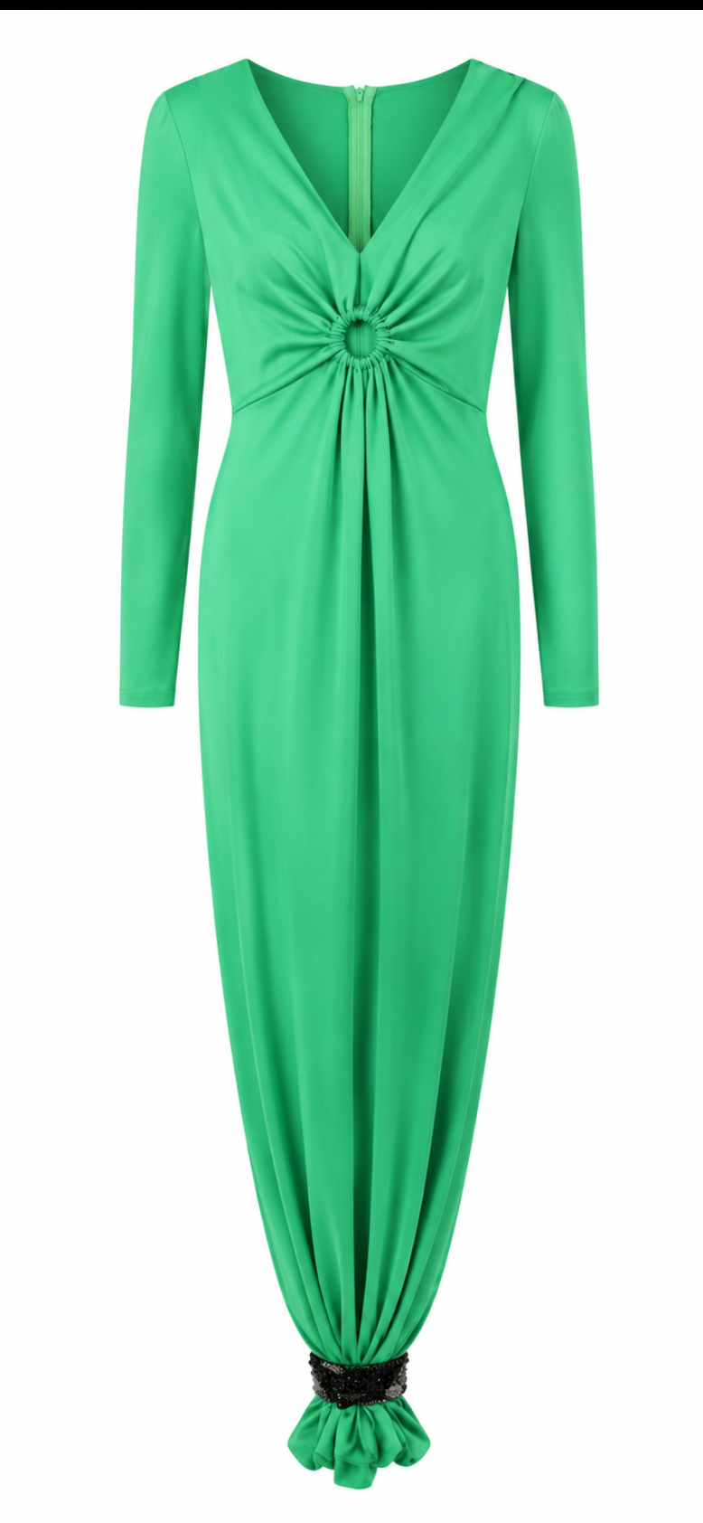 Emerald green dress