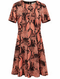 Lover snake print dress