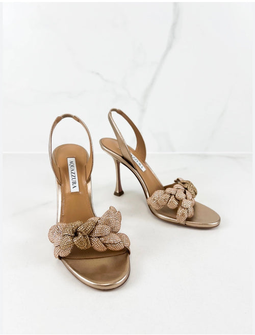 Aqua zzura gold stiletto