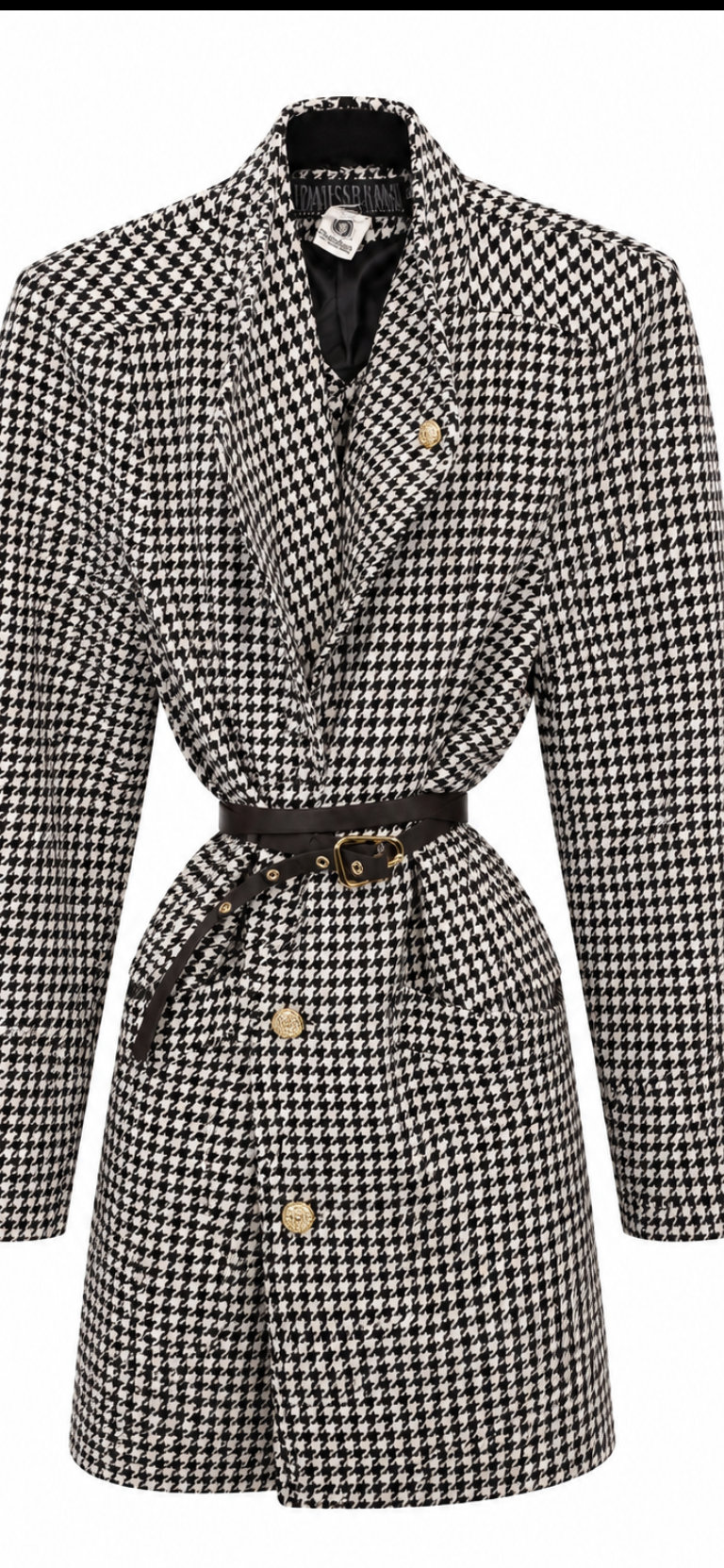 Houndstooth blazer