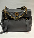 Grey leather pebble leather yves saint laurent bag