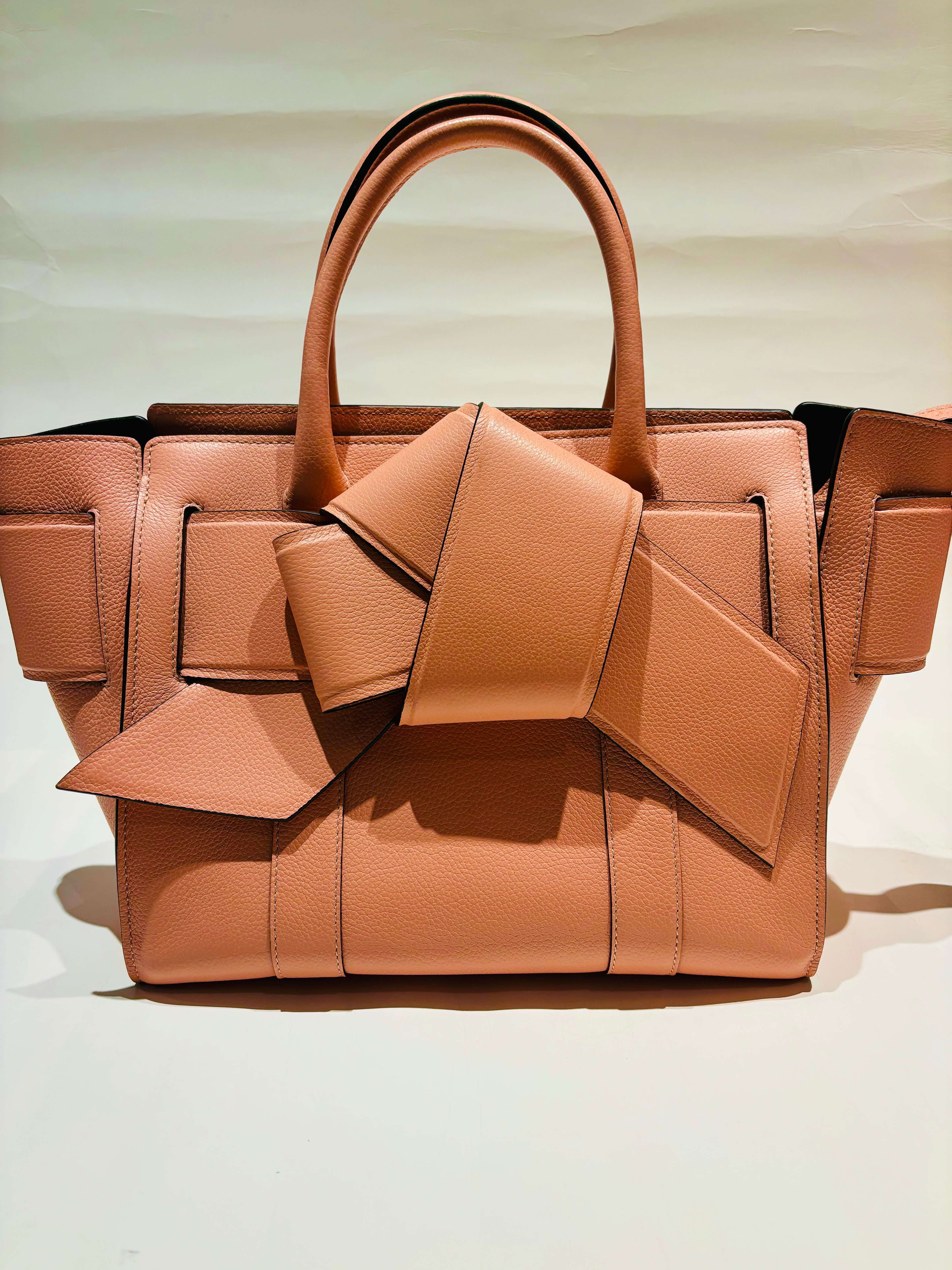 Mulberry Acne studios Musubi Bayswater pink stained satchel