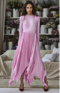 Khaite pink full length dress