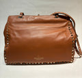 Valentino Garavani Rockstud tote bag tan leather